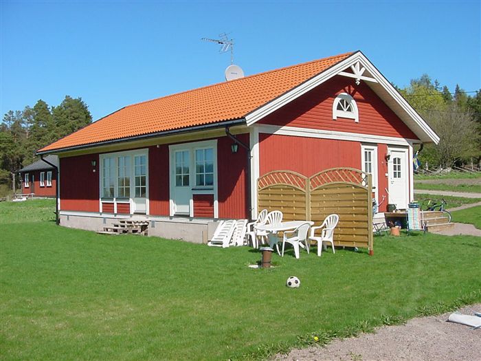 photo Maison ossature bois suédoise BBC et haute qualité construite en france ou en suede provenant du catalogue Hej France VastkustStugan