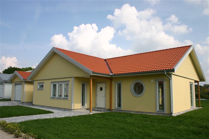 photo Maison ossature bois suédoise BBC et haute qualité construite en france ou en suede provenant du catalogue Hej France VastkustStugan