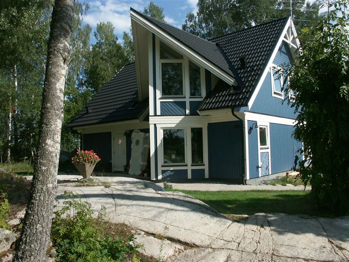 photo Maison ossature bois suédoise BBC et haute qualité construite en france ou en suede provenant du catalogue Hej France VastkustStugan