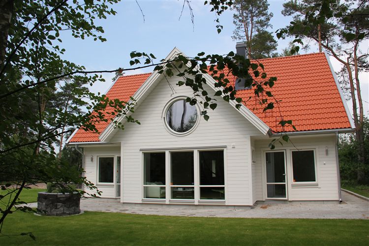 photo Maison ossature bois suédoise BBC et haute qualité construite en france ou en suede provenant du catalogue Hej France VastkustStugan