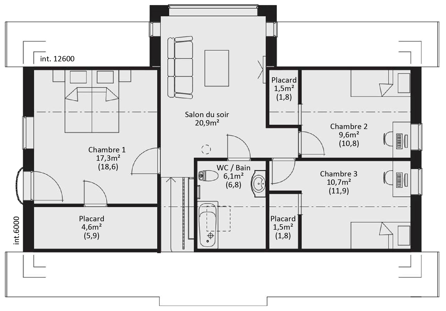 plan Maison ossature bois suédoise étage BBC et haute qualité provenant du catalogue Hej France VastkustStugan