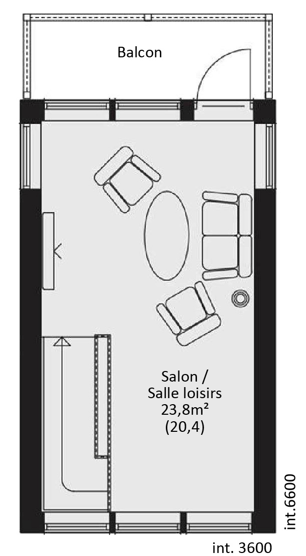 plan Maison ossature bois suédoise étage BBC et haute qualité provenant du catalogue Hej France VastkustStugan